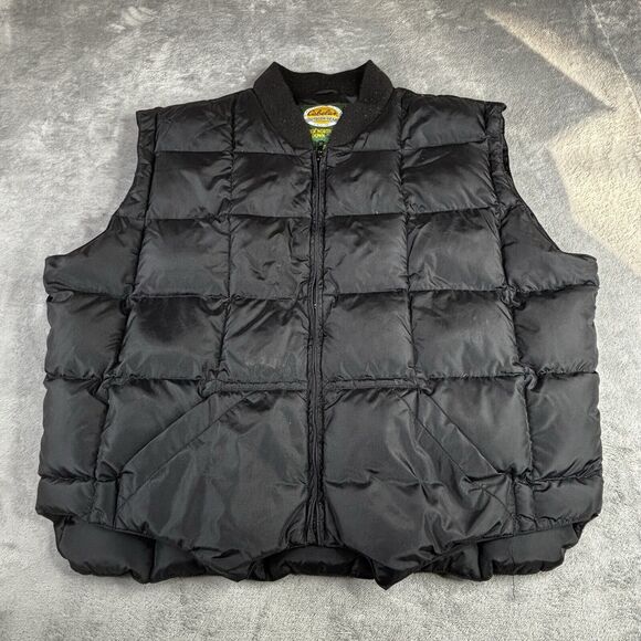 Cabela’s Puffer Vest Mens Large Black Premier Northern Goose Down Zip Up‎ Nylon - Picture 1 of 11